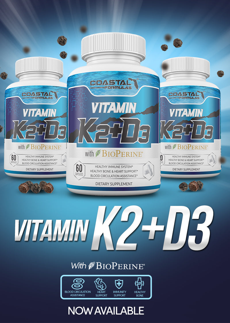 Celebrate Health This Holiday Season with Coastal Formulas' Vitamin K2+D3 Supplement